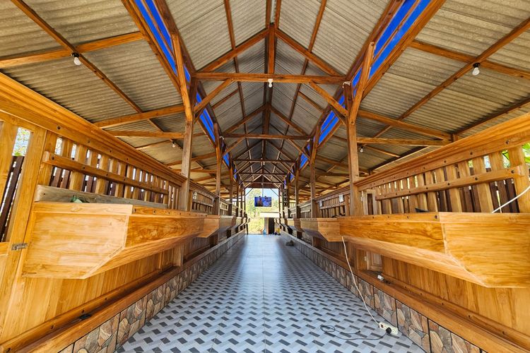 Kandang kambing milik warga Tuban, Jawa Timur.