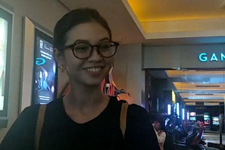 Yuki Kato setelah menonton premier film Incredibles 2 di Lippo Mall Puri, Jakarta Barat, Kamis (7/6/2018).