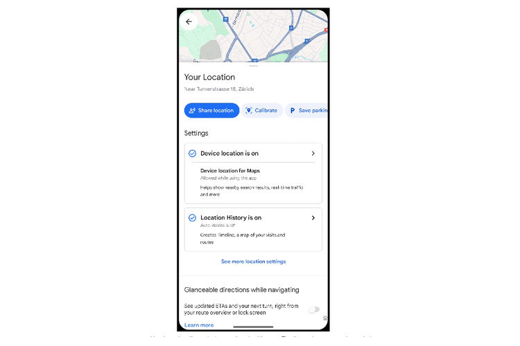Ikon titik biru alias Blue dot di Google Maps kini bisa digunakan untuk mengaktifkan atau menonaktifkan Device location dan Location History