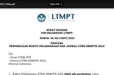 Tes UTBK SBMPTN 2022: Rincian Jam Ujian Terbaru Sesi Pagi dan Siang