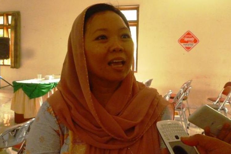 Koordinator jaringan Gusdurian, Alissa Wahid diselacara Halaqah atau Kajian bertajuk 