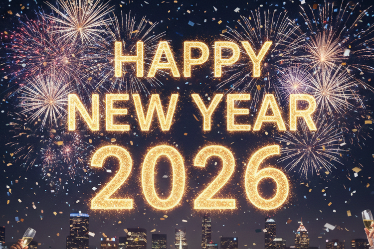 Ilustrasi tahun baru 2026