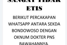 Chat Pribadi dengan ASN Perempuan Tersebar, Sekda Bondowoso Mengaku Bantu Proses Perceraian