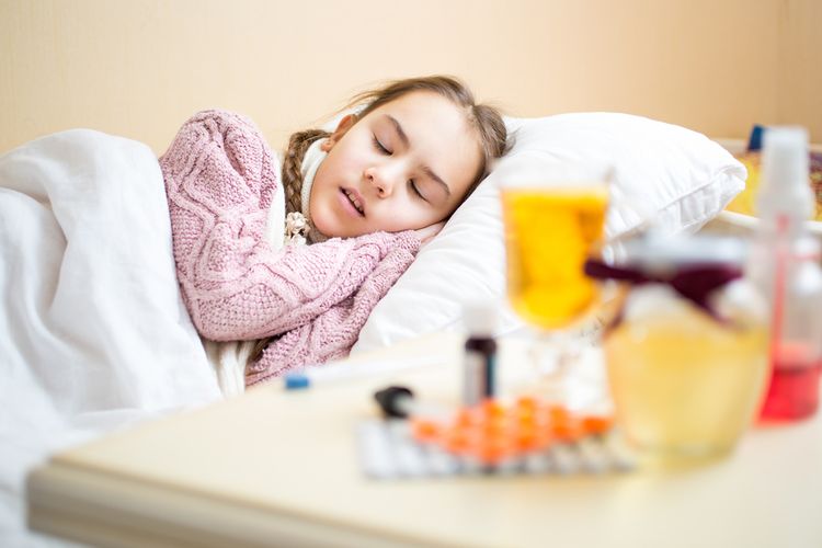 Ilustrasi flu, cara mengatasi flu secara alami, obat flu alami. 