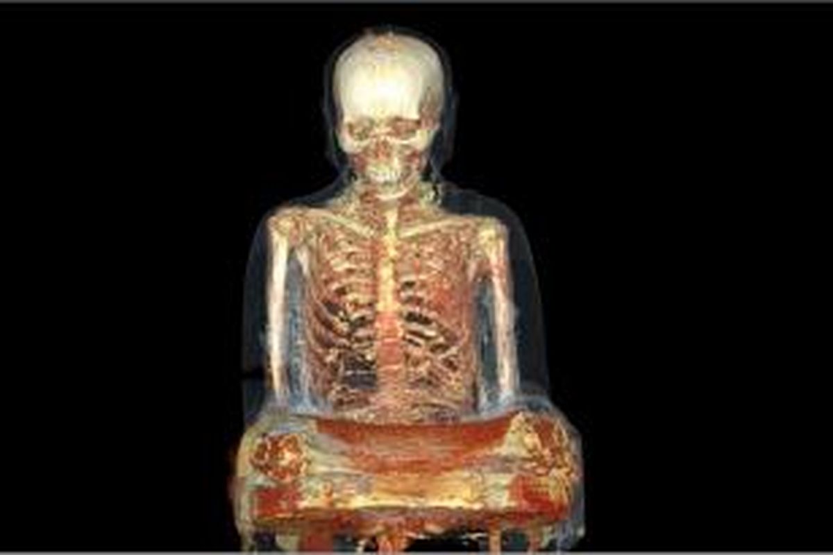 Hasil CT Scan mengungkap adanya mumi biksu berusia 1.000 tahun dalam patung Buddha kuno asal China. 
