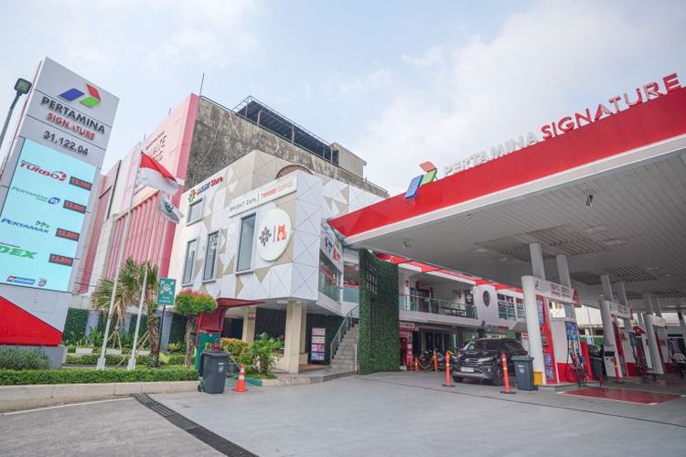 SPBU Pertamina Signature, yang berlokasi di Pondok Indah, Jakarta.  
