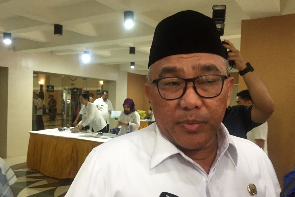 Wali Kota Depok, Mohammad Idris, di Hotel Bumiwiyata, Depok, Rabu (9/1/2019). 