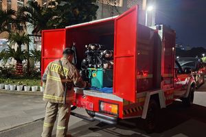 Masjid Istiqlal Terbakar, Jemaah Shalat Tarawih Panik