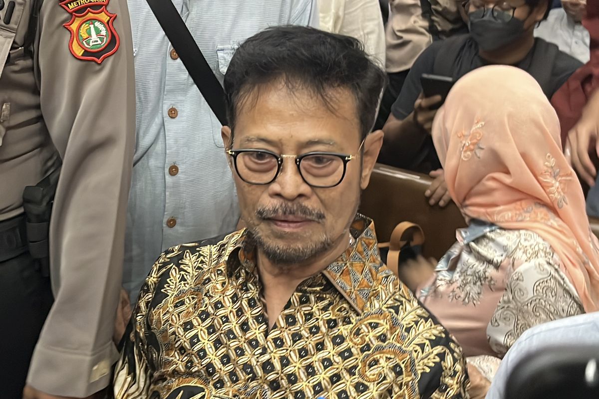 Mantan Menteri Pertanian (Mentan) Syahrul Yasin Limpo (SYL) tiba sidang di Pengadilan Tindak Pidana Korupsi (Tipikor) pada Pengadilan Negeri (PN) Jakarta Pusat, Jumat (28/6/2024).