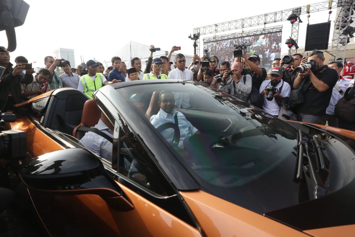 BMW i8 ikut ramaikan peresmian Formula E di Jakarta