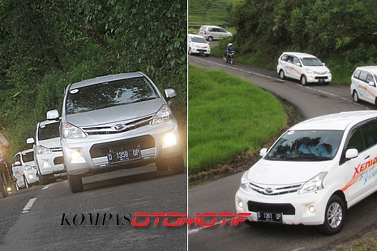 Kondisi medan menguji Daihatsu Xenia