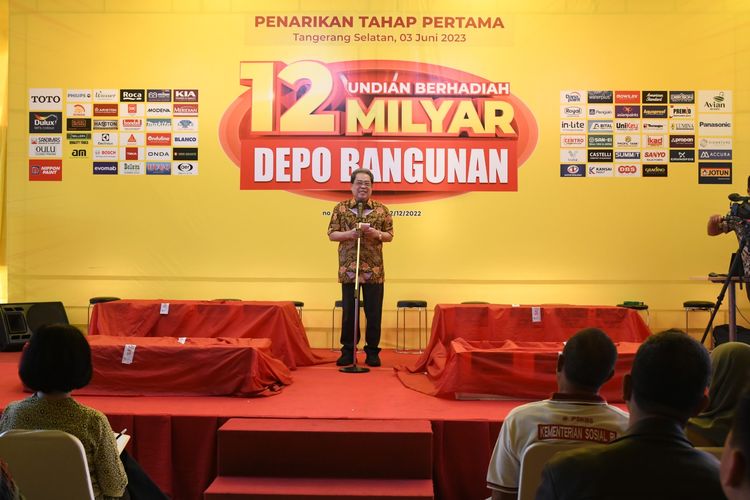 Depo Bangunan menggelar undian berhadiah total Rp 12 miliar.