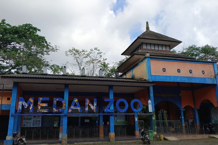 Kondisi Medan Zoo tampak dari depan, Rabu (10/1/2024)