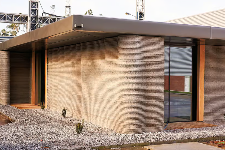 Rumah cetak 3D dengan dua kamar yang diproduksi oleh produsen properti Portugal, Havelar 