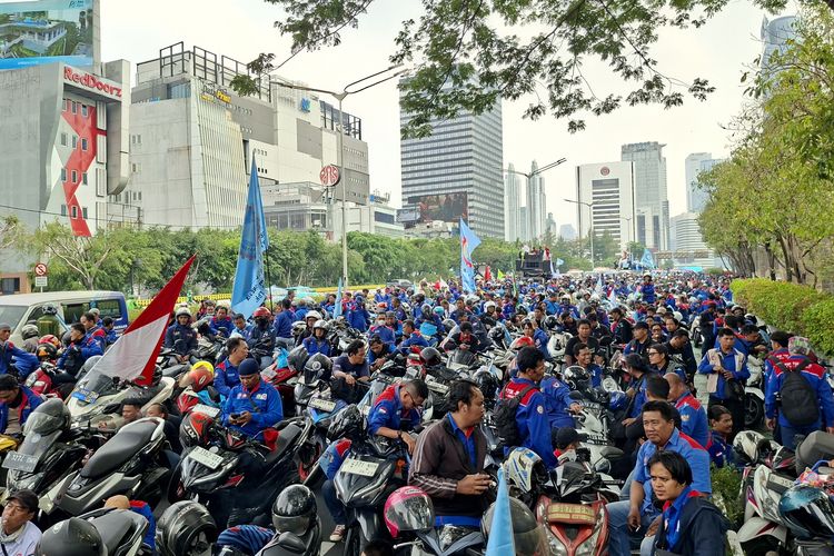 Sebelum Demo di Sudirman, Perwakilan Buruh Diterima Sampaikan Aspirasi di Istana Negara
