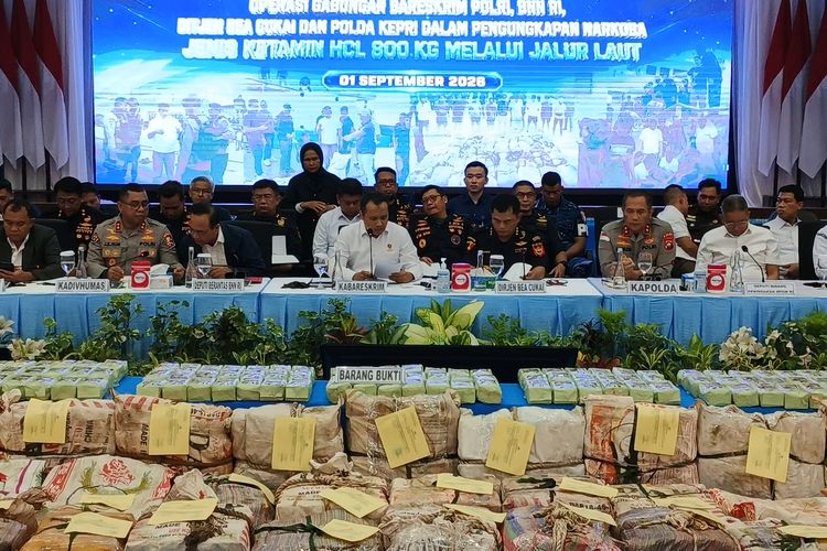 Berawal dari Kasus Kapal King Sun, Penyelundupan 800 Kg Ketamin di Kepri Terungkap
