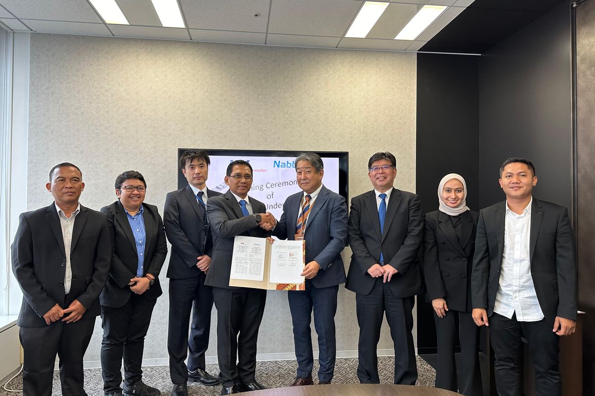 KAI Commuter menandatangani MoU dengan Nabtesco di Tokyo, Jepang, Selasa (8/10/2024).