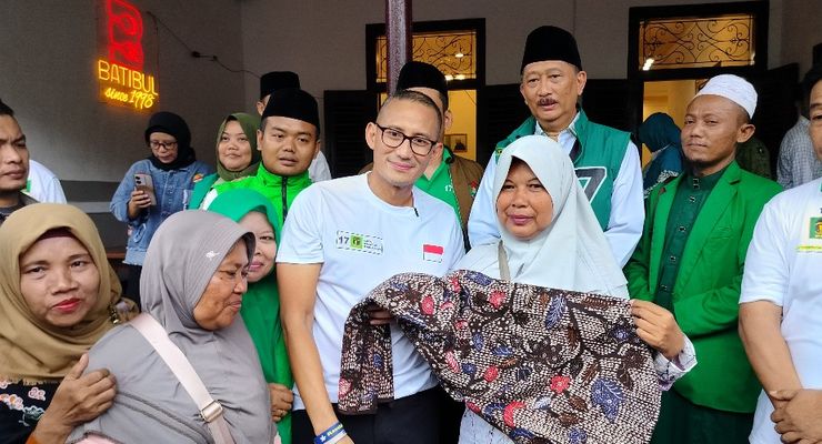 Kampanye di Tegal, Sandi Uno Harap Pelaku UMKM Menangkan Ganjar-Mahfud