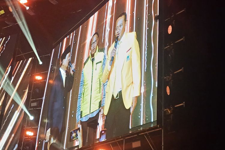 Momen Prabowo-Bahlil Nyanyi Bareng Lagu Daerah di HUT Ke-60 Partai Golkar