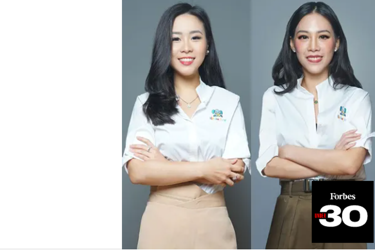 Tangkap layar foto Tiffany Danielle dalam Forbes 30 Under 30 Asia.