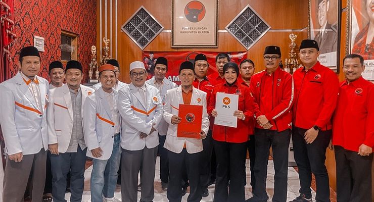PKS dan PDI Perjuangan Klaten Resmi Berkoalisi di Pilkada Klaten 2024