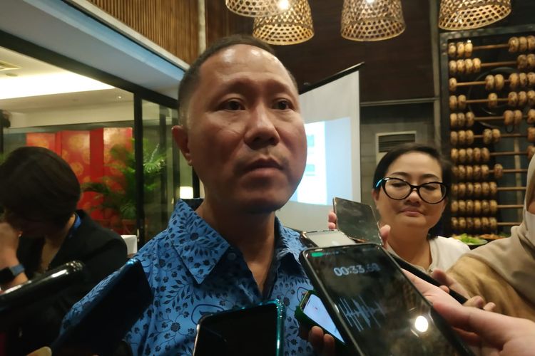 Direktur Utama PT Blue Bird Tbk Sigit Djokosoetono saat ditemui di Jalan Adityawarman, Kebayoran Baru, Jakarta, Kamis (9/2/2023).