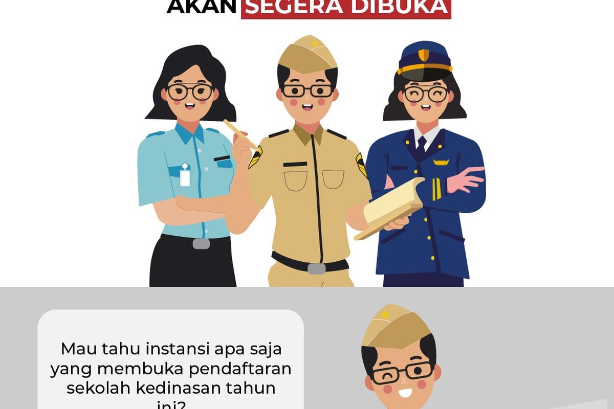 Pamflet pengumuman Sekolah Kedinasan