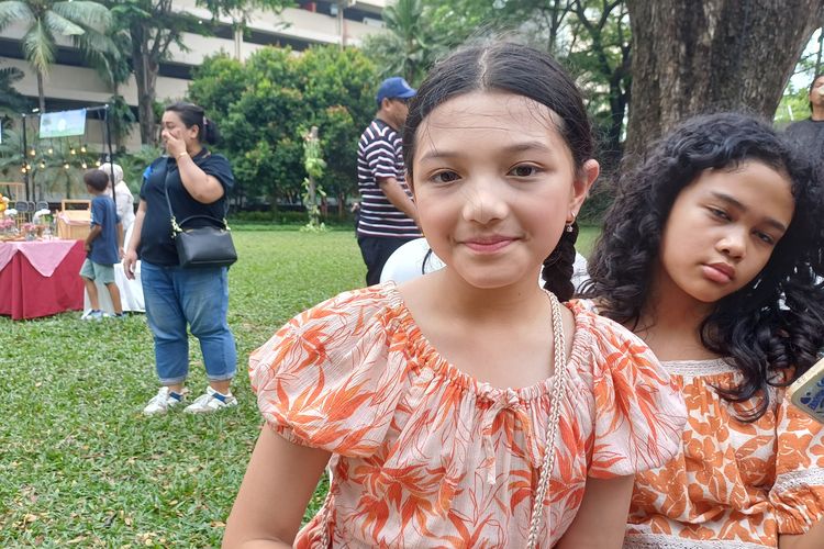 Arsy Hermansyah saat ditemui di peluncuran video musik lagu terbarunya Picnic di Kelapa Gading Club, Jakarta Utara, Sabtu (13/9/2025).