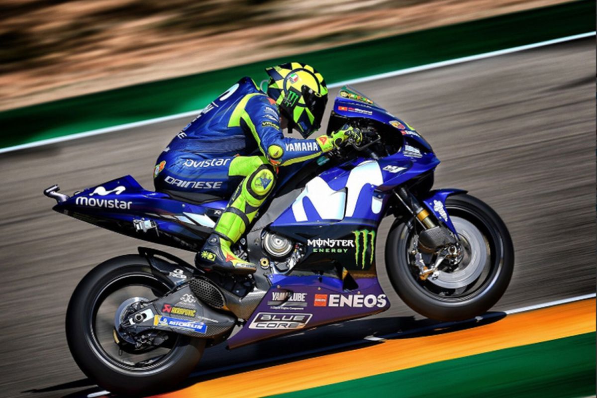 Valentino Rossi di GP Aragon 2018