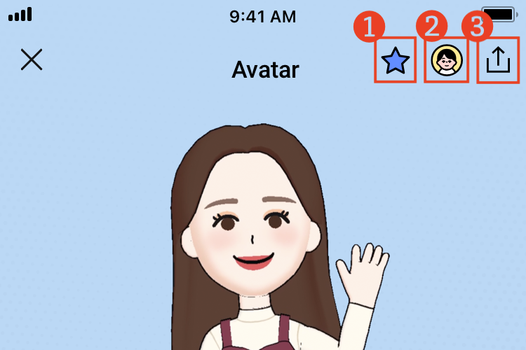 cara membuat avatar di Line step 3