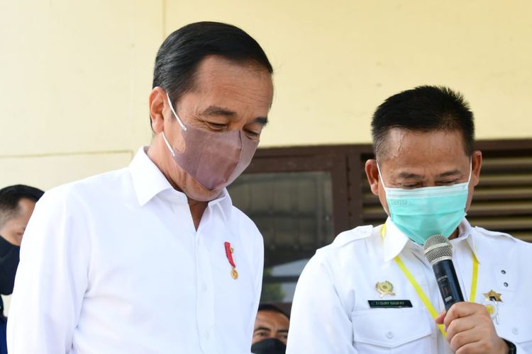 Presiden Jokowi di Balai Besar Penelitian Tanaman Padi Kementan, Kabupaten Subang, Jawa Barat, 