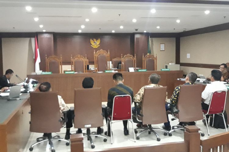 Anggota DPRD Kalimantan Tengah bersaksi di Pengadilan Tipikor Jakarta, Rabu (23/1/2019).
