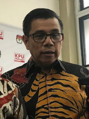 Sekretaris Jenderal Partai Demokrat Hinca Panjaitan saat ditemui di Kantor KPU, Jakarta Pusat, Senin (10/12/2018). 