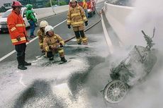 Motor Terbakar di JLNT, Ingat Lagi Dasar Hukum Larangannya