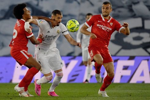 Babak I Real Madrid Vs Sevilla - Bek Tertidur, Los Blancos Tertinggal