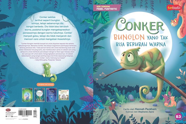 Seri Dongeng Fabel Funtastic: Conker, Bunglon yang Tak Bisa Berubah Warna