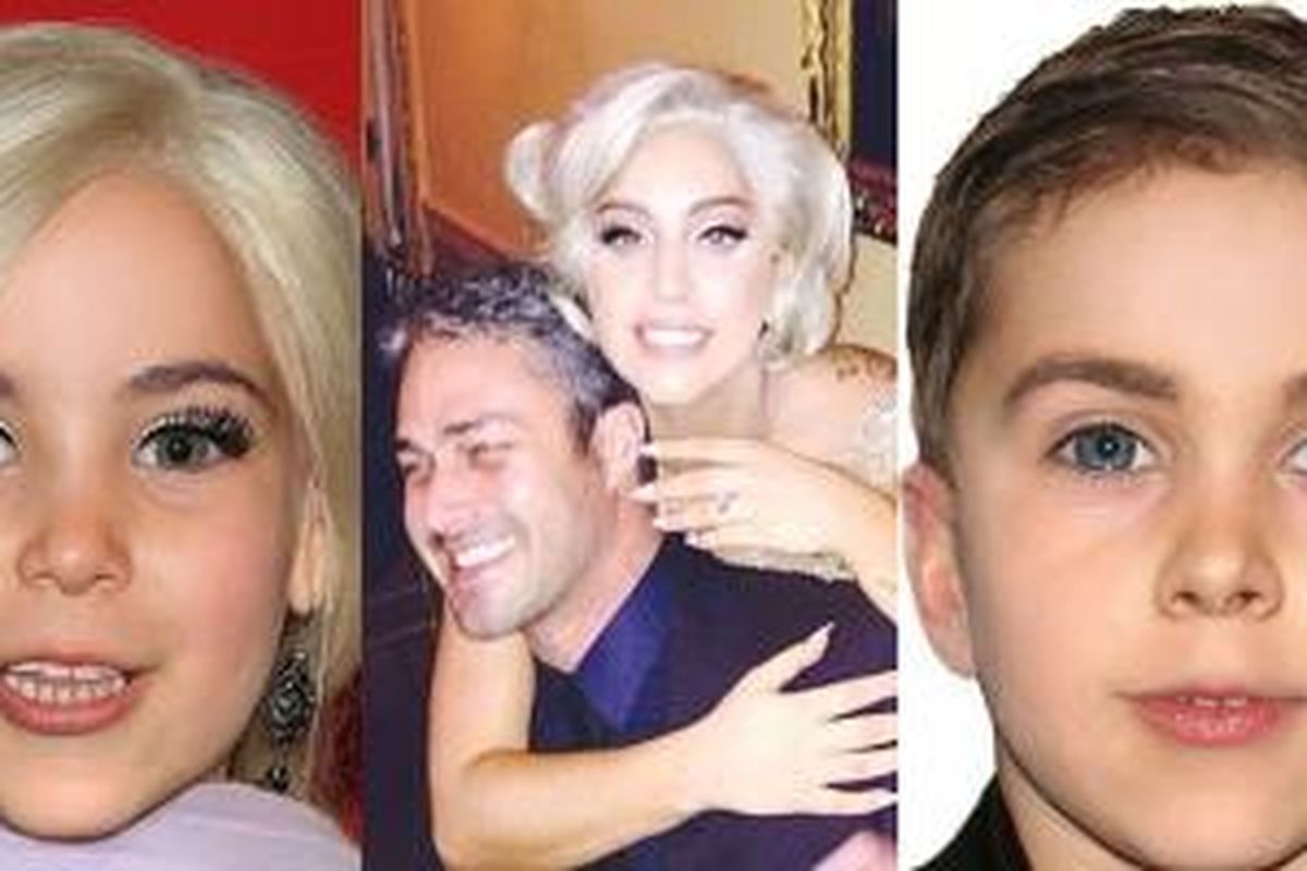 Prediksi wajah anak dari pasangan Lady Gaga (28) dan aktor Taylor Kinney (33) oleh seniman forensik bernama Joe Mullins.