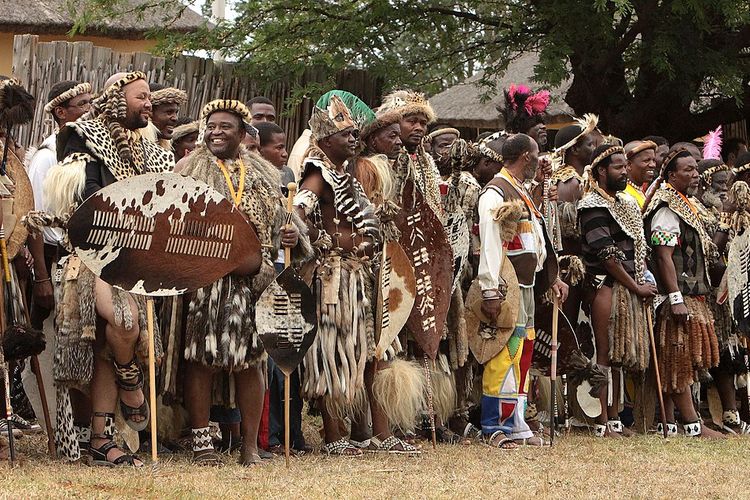 Suku Zulu di Afrika Selatan.