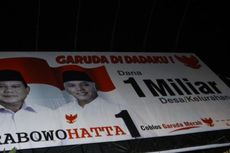 Besok Pilpres, Baliho Prabowo dan Jokowi Masih Marak Terpasang