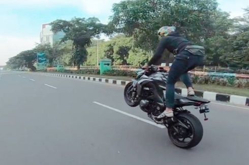 Ingat, Motor Melakukan Freestyle di Jalan Raya Melanggar Hukum