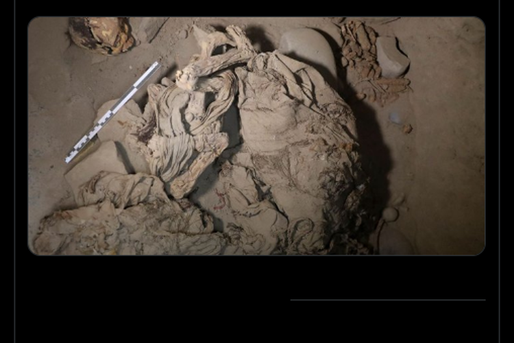 Arkeolog temukan mumi remaja berusia 1.000 tahun.