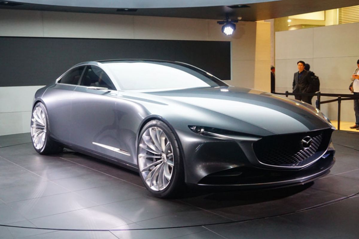 Ajang Tokyo Motor Show 2017 menjadi tempat beragam kendaraan konsep. Mazda membawa Vision Coupe. 