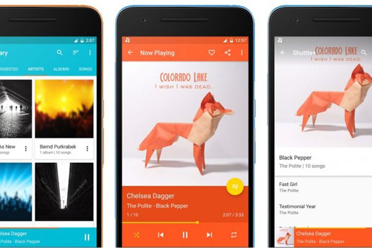 Aplikasi pemutar musik selain Google Play Music