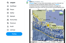 Gempa Magnitudo 4,7 Guncang Sukabumi Terasa hingga Jakarta