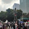 Ada Aksi Bela Palestina di Depan Kedubes AS, Lalu Lintas Ramai Lancar