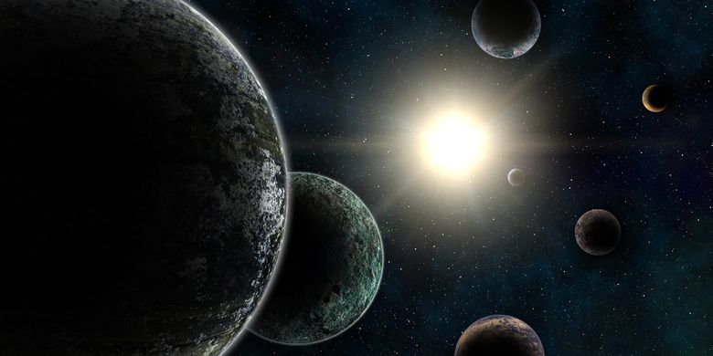 Ilustrasi exoplanet. Ilmuwan menyebut planet berlian mungkin saja ada di antara luasnya galaksi ini.