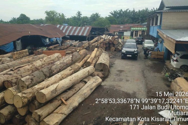 Gakkum LHK Temukan 1.677 Kayu Rimba dari Hutan Labura, Diduga Ilegal di 5 Perusahaan Asahan