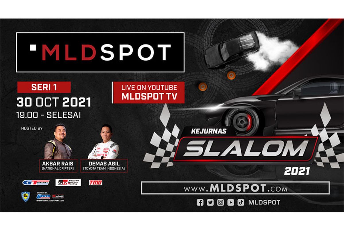 MLDSpot Kejurnas Slalom 2021 akan diselenggarakan pada 30 Oktober 2021 dengan menerapkan prokes ketat. 