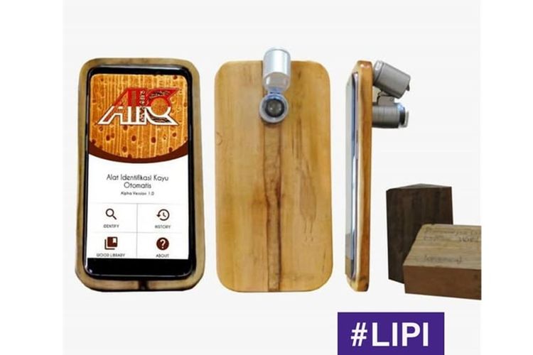 AIKO, alat berbasis computer vision yang berfungsi untuk memeriksa gambar penampang kayu hasil pemotretan.