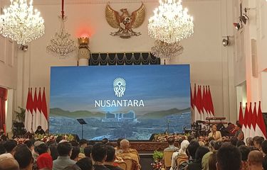 Logo Pohon Hayat yang telah diresmikan Presiden Joko Widodo sebagai logo resmi IKN pada Selasa (30/5/2023).